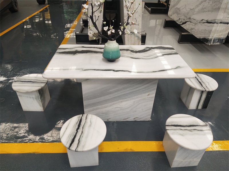Dalmate marble slab tables