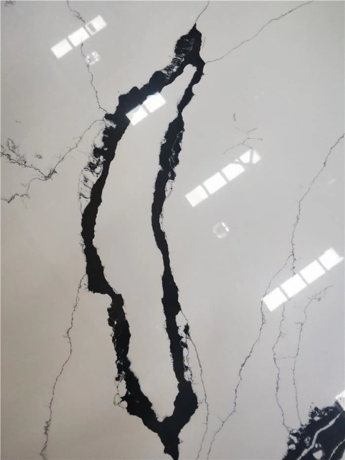 White Quartz With Black Veins