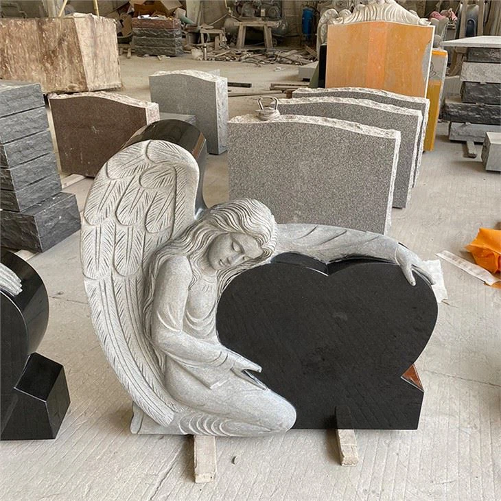 Angel tombstone granite (4)