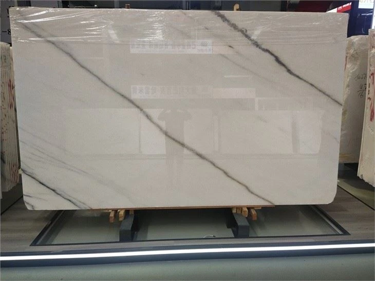 Witte elegante marmeren plaat
