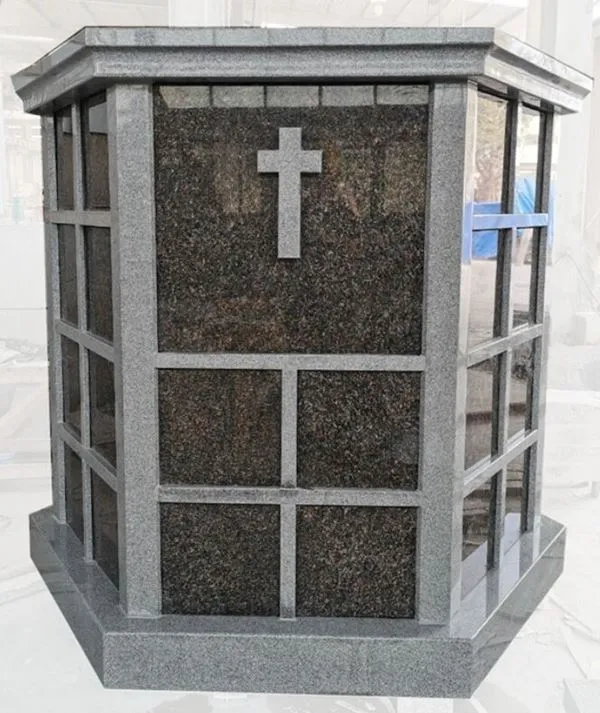 45 Nis Grijs Graniet Zeshoek Columbarium