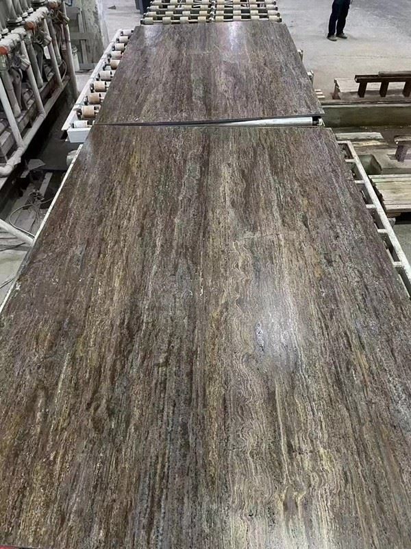 Black Travertine honed