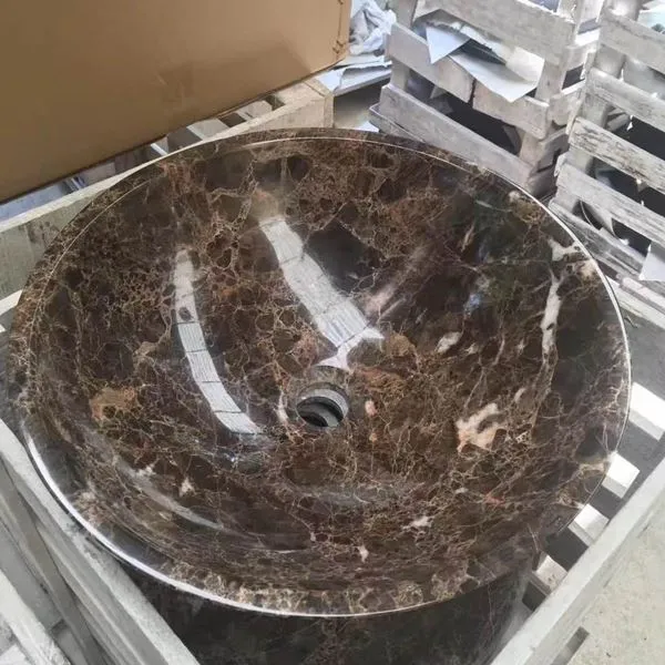 Emperador Dark Marble Round Sinks