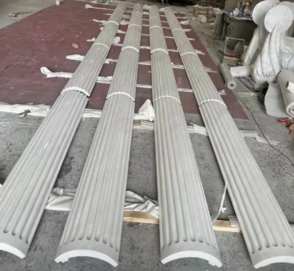 Marmeren Romeinse kolomafdekking