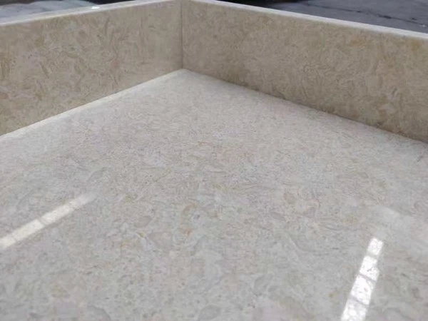 Sahara Beige Marble backsplash