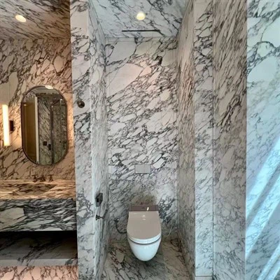 Arabescato badkamer