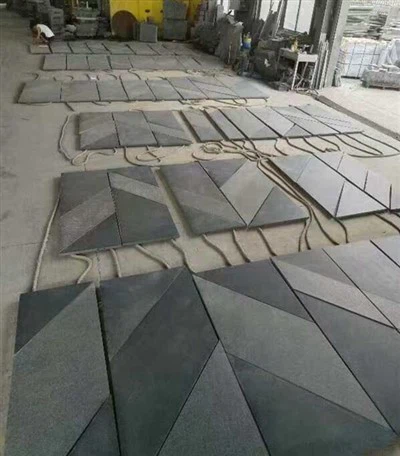 Basalt zwarte tegel