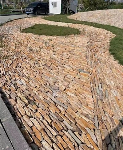 Leisteen tuin vloertegels